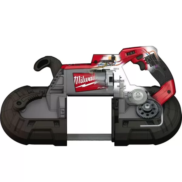 Milwaukee M18 FUEL 18-Volt Lithium-Ion Brushless Cordless Deep Cut Band Saw with One 5.0 Ah Battery, Charger, Hard Case