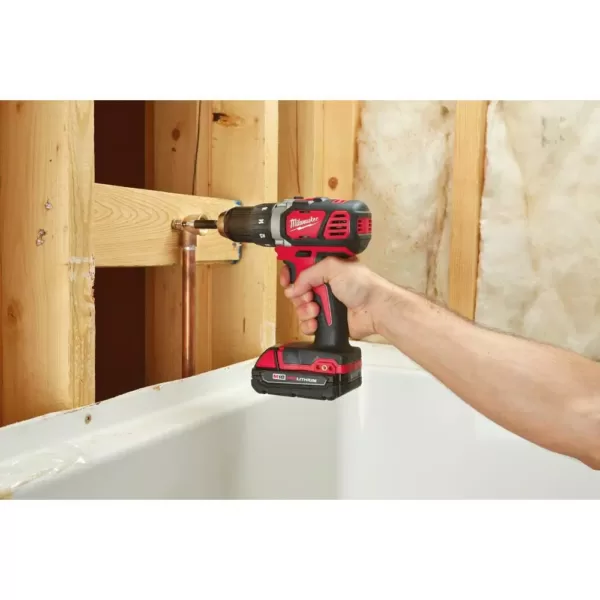 Milwaukee M18 18-Volt Lithium-Ion Cordless 1/2 in. Drill Driver Kit W/ (1) 3.0Ah Battery, Charger & Bag