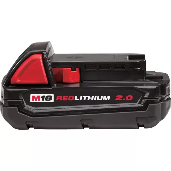 Milwaukee M18 18-Volt Lithium-Ion Brushless Cordless 1/2 in. Compact Drill/Driver Kit with (2) 2.0 Ah Batteries, Charger and Case