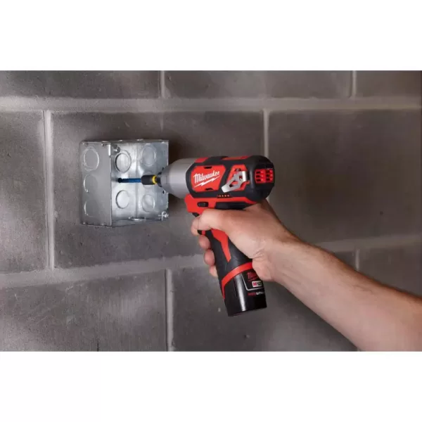 Milwaukee M12 12-Volt Lithium-Ion Cordless Drill Driver/Impact Driver Combo Kit (2-Tool) W/  M12 Oscillating Multi-Tool