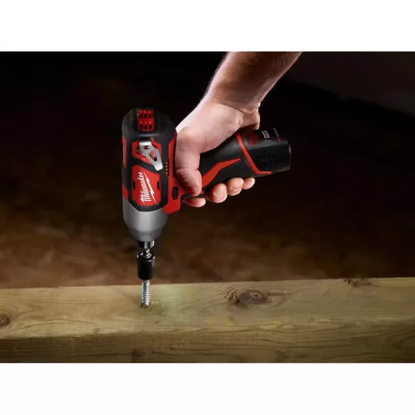 Milwaukee M12 12-Volt Lithium-Ion Cordless Drill Driver/Impact Driver Combo Kit (2-Tool) with Two 1.5 Ah Batteries and Bit Set