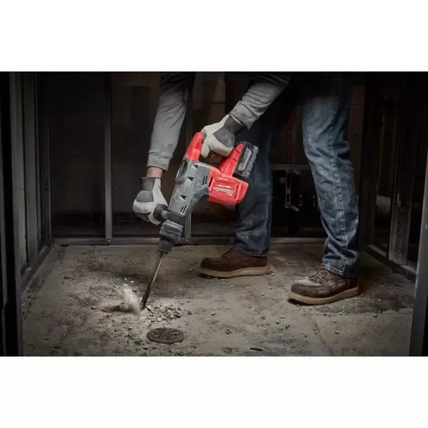 Milwaukee M18 FUEL 18-Volt Lithium-Ion Brushless Cordless 1-9/16 in. SDS-Max Rotary Hammer W/ M18 FUEL Grinder