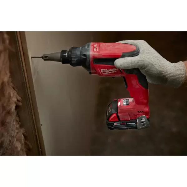 Milwaukee M18 FUEL 18-Volt Lithium-Ion Brushless Cordless Drywall Screw Gun Compact Kit with M18 Cut Out Tool