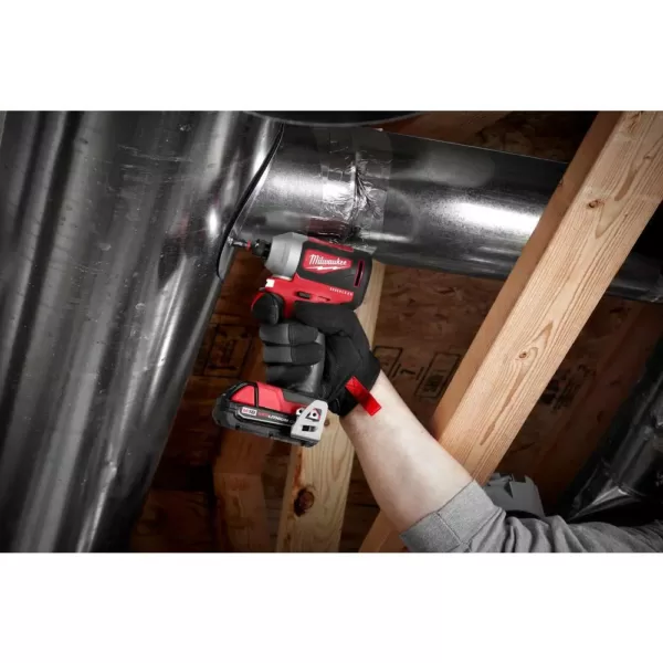 Milwaukee M18 18-Volt Lithium-Ion Brushless Cordless Hammer Drill and Impact Combo Kit with M18 6-1/2 in. Circular Saw