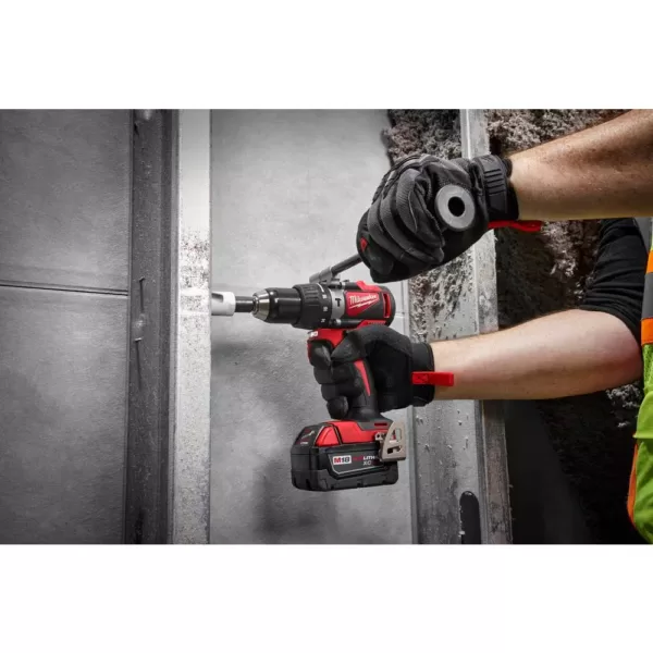 Milwaukee M18 18-Volt Lithium-Ion Brushless Cordless Hammer Drill and Impact Combo Kit with M18 4-1/2 in. Cut-Off/Grinder