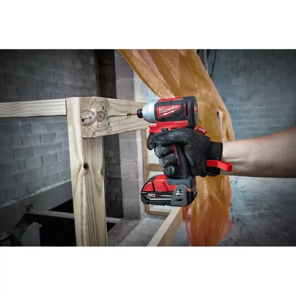 Milwaukee M18 18-Volt Lithium-Ion Brushless Cordless Hammer Drill/Impact/Circular Saw Combo Kit (3-Tool) with 2-Batteries