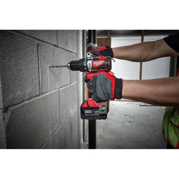 Milwaukee M18 18-Volt Lithium-Ion Brushless Cordless Hammer Drill and Circular Saw Combo Kit (2-Tool) with Two 4.0 Ah Batteries