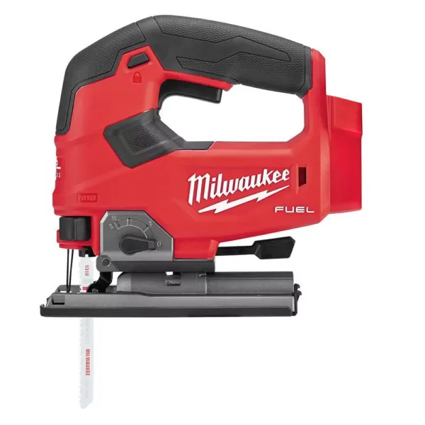 Milwaukee M18 FUEL 18-Volt Lithium-Ion Brushless Cordless Hammer Drill/Jig Saw/Impact Driver (3-Tool Kit) with 4-Batteries