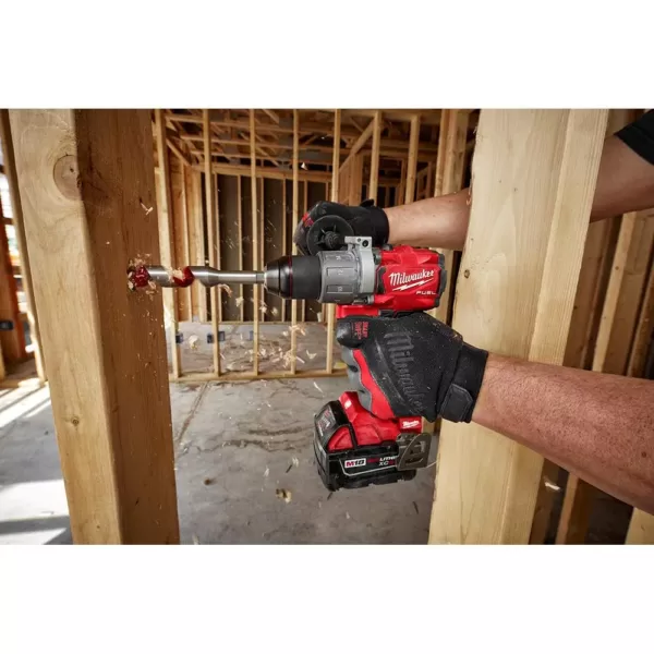 Milwaukee M18 FUEL 18-Volt Lithium-Ion Brushless Cordless Hammer Drill and Impact Driver Combo Kit (2-Tool) with Two 5Ah Batteries