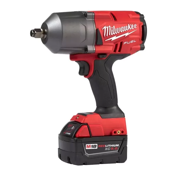 Milwaukee M18 FUEL 18-Volt Lithium-Ion Brushless Cordless Combo Kit (7-Tool) with  M18 FUEL 1/2 in. Impact Wrench