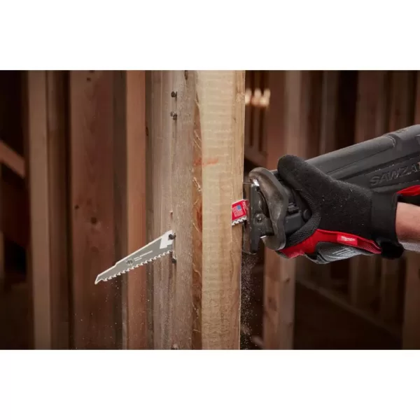 Milwaukee M18 FUEL 18-Volt Lithium-Ion Brushless Cordless Sawzall Reciprocating Saw Kit with Carbide Teeth The AX SAWZALL Blade