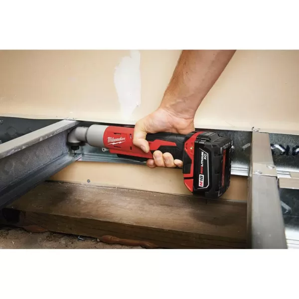 Milwaukee M18 18-Volt Lithium-Ion Cordless 1/4 in. Hex 2-Speed Right Angle Impact Driver W/(2) 3.0Ah Batteries, Charger, Hard Case