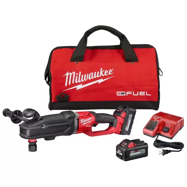 Milwaukee M18 FUEL 18-Volt Lithium-Ion Brushless Cordless GEN 2 SUPER HAWG 7/16 in. Right Angle Drill QUIK-LOK Kit