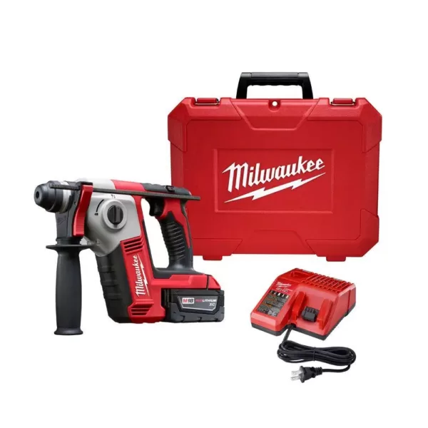 Milwaukee M18 18-Volt Lithium-Ion Cordless 5/8 in. SDS-Plus Rotary Hammer Kit W/(1) 3.0Ah Battery, Charger, Hard Case