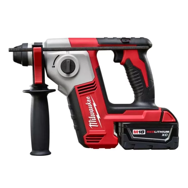 Milwaukee M18 18-Volt Lithium-Ion Cordless 5/8 in. SDS-Plus Rotary Hammer Kit W/(2) 3.0Ah Batteries, Charger, Hard Case