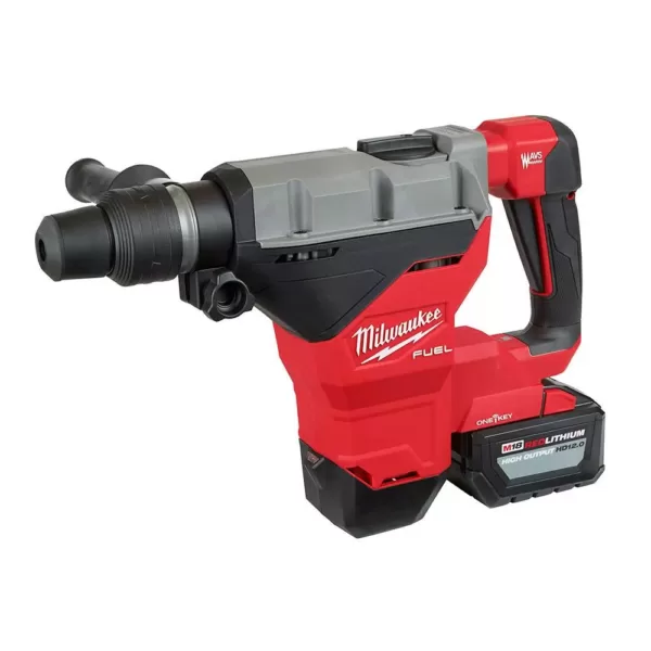 Milwaukee M18 FUEL ONE-KEY 18-Volt Lithium-Ion Brushless Cordless 1-3/4 in. SDS-MAX Rotary Hammer with Two 12.0 Ah Battery