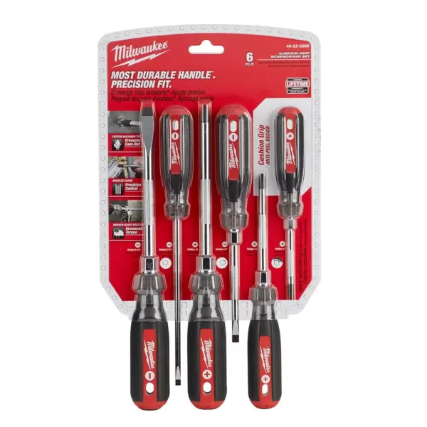 Milwaukee Screwdriver Cushion Grip Set (6-Piece)