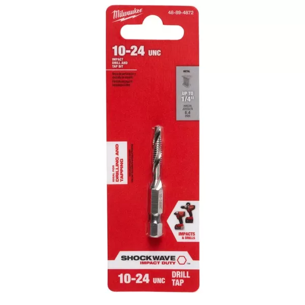 Milwaukee SHOCKWAVE 10 in.-20 in. Steel Drill Tap Bit