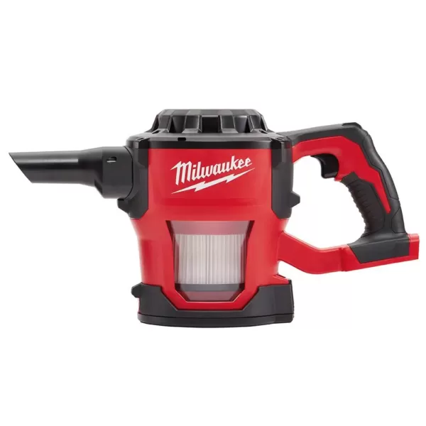 Milwaukee M18 18-Volt Lithium-Ion Cordless Compact Vacuum with INKZALL Black Fine Point Jobsite Marker