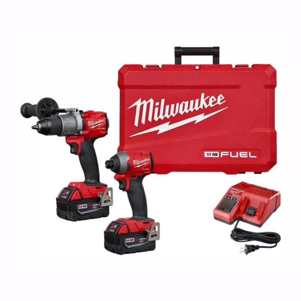 Milwaukee M18 18-Volt Lithium-Ion Cordless FORCE LOGIC 750 MCM Crimper Kit with EXACT #6 750 MCM Al Dies and M18 FUEL Combo Kit