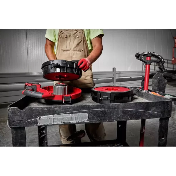 Milwaukee M18 Fuel 18-Volt Lithium-Ion Brushless Cordless Angler 240 ft. Steel Pulling Fish Tape Kit W/ (2) 2.0Ah Batteries