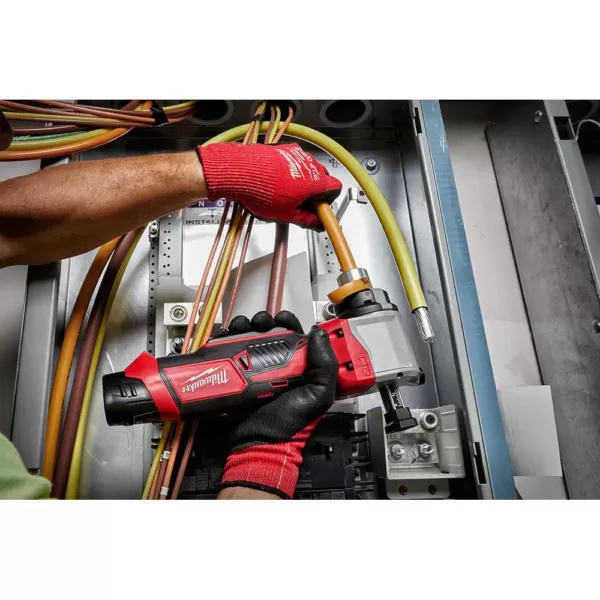 Milwaukee M18 18-Volt Lithium-Ion Cordless Cable Stripper Kit for Al THHN/XHHW Wire Cutting