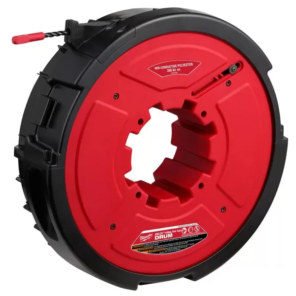 Milwaukee M18 FUEL Angler 200 ft. Non-Conductive Polyester Pulling Fish Tape Drum