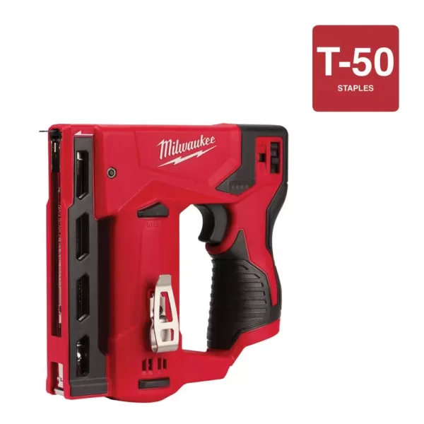 Milwaukee M12 12-Volt Lithium-Ion Cordless 3/8 in. Crown Stapler (Tool-Only)