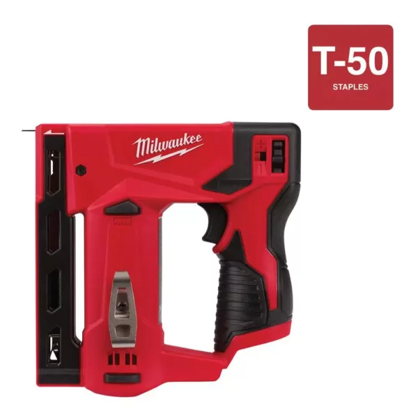 Milwaukee M12 12-Volt Lithium-Ion Cordless 3/8 in. Crown Stapler (Tool-Only)