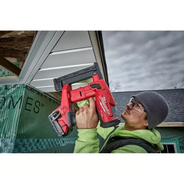 Milwaukee M18 FUEL 18-Volt Lithium-Ion Brushless Cordless 18-Gauge 1/4 in. Narrow Crown Stapler (Tool-Only)