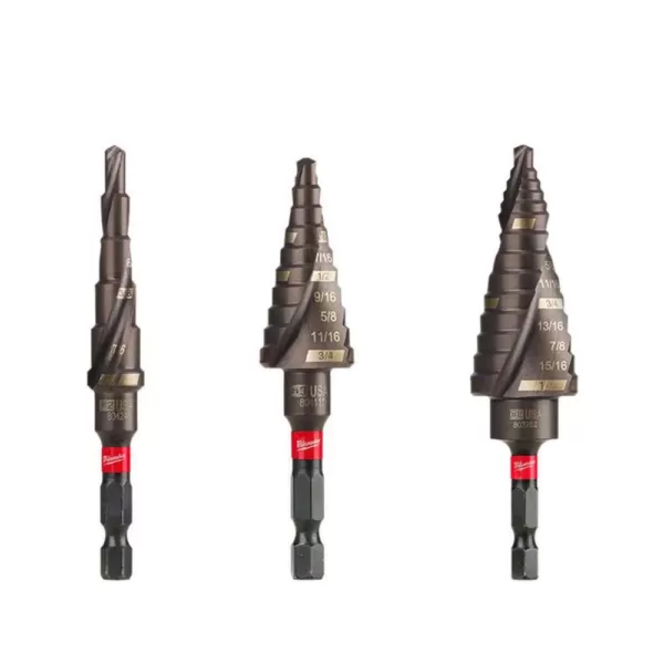 Milwaukee SHOCKWAVE Impact Duty Titanium Step Bit Kit (3-Piece)