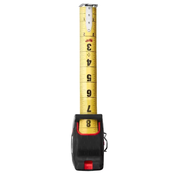 Milwaukee 25 ft. x 1.3 in. Gen II STUD Magnetic Tape Measure with 17 ft. Reach