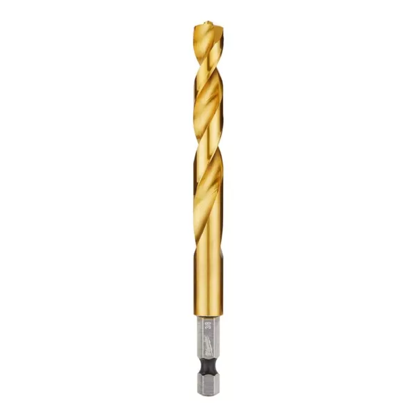 Milwaukee SHOCKWAVE 3/8 in. Titanium Twist Drill Bit