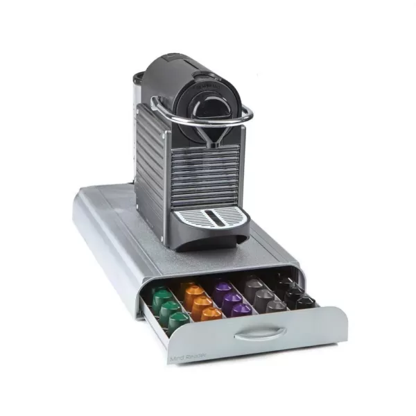 Mind Reader Anchor Nespresso Capsule Silver 50-Capacity Storage Drawer