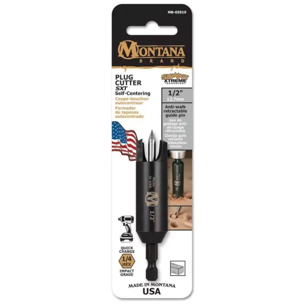 Montana Brand 1/2 in. Self-Centering Plug Cutter