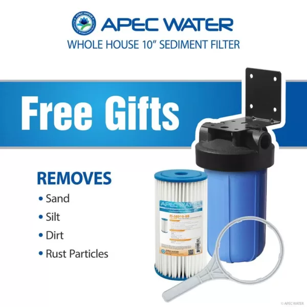 APEC Water Systems Premium 15 GPM Salt-Free Water Softener and Whole House Water Filtration System