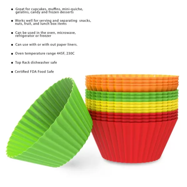 Chef Buddy Silicone Cupcake Liners (24-Pack)