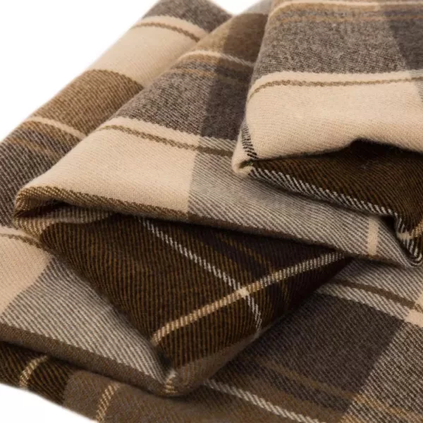 Glitzhome 50 in. H Woven Plaid Throw Blanket