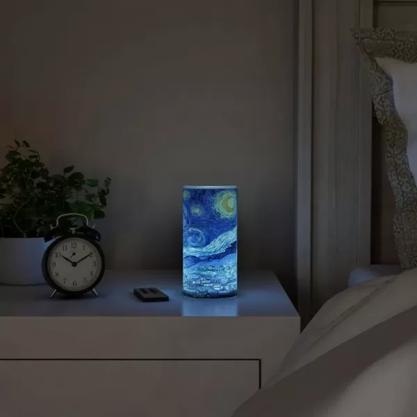 Lavish Home Starry Night LED Flameless Candle with Remote Control