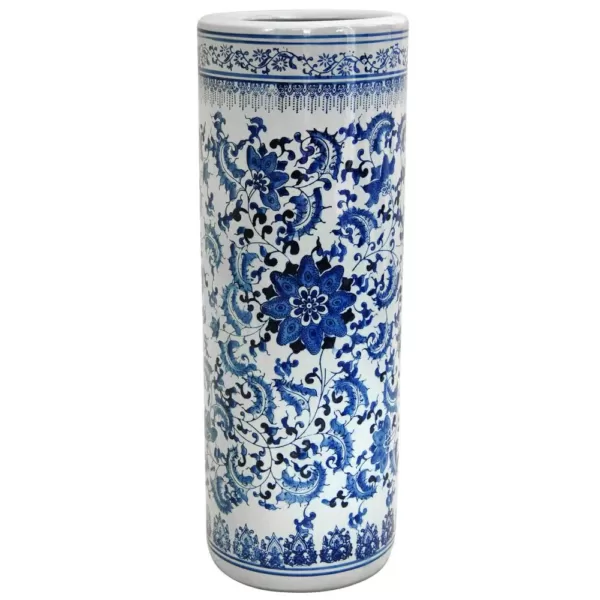 Oriental Furniture Oriental Furniture 23.5 in. Porcelain Decorative Vase in Blue