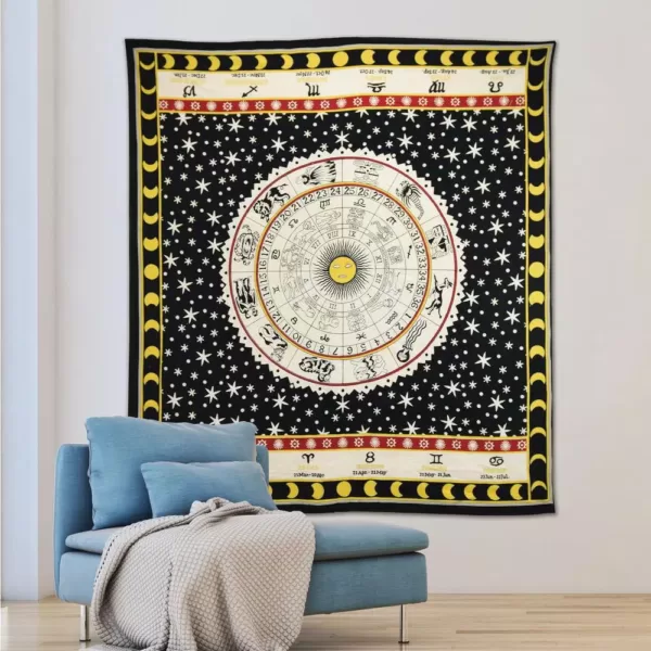 WallPops Nisha Black Wall Tapestry