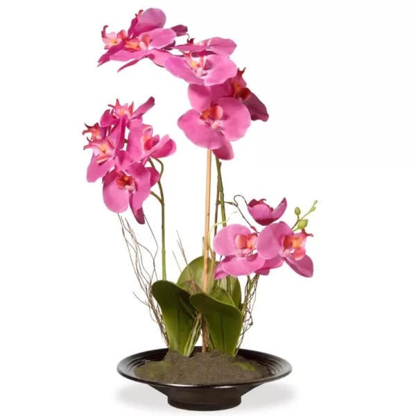 National Tree Company 17 in. Pink Orchid Flowers