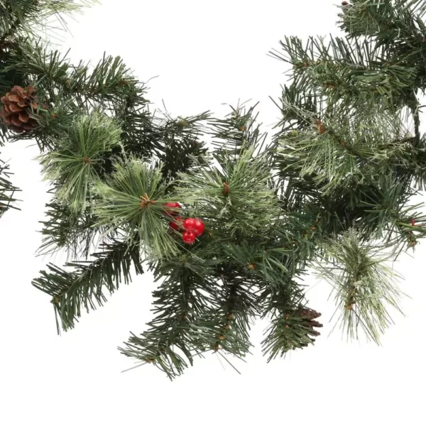 National Tree Company 9 ft. Unlit Cashmere Artificial Garland with Pinecones and Red Berries