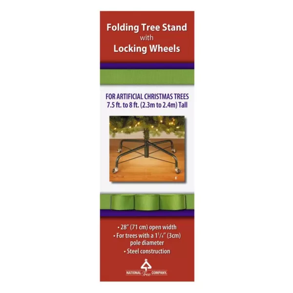 National Tree Company 28 in. Metal Revolving Tree Stand