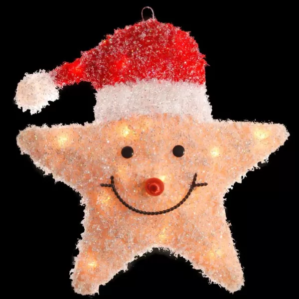 National Tree Company Pre-Lit 18 in. Smiling Yellow Star