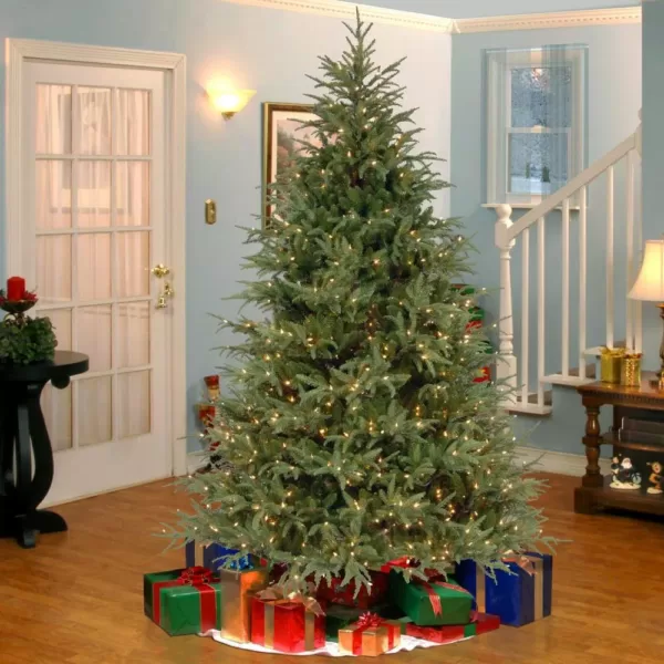 National Tree Company 7 ft. Feel Real Frasier Grande Hinged Tree with 800 Dual Color LED Lights