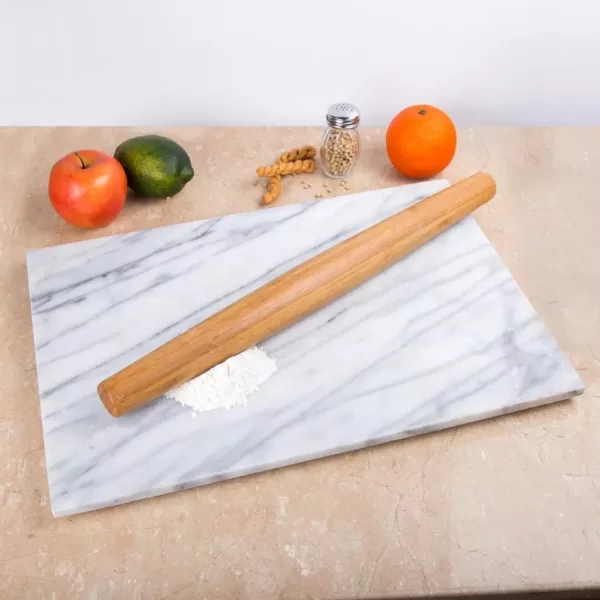 Creative Home Exotic Bamboo Tapered Solid Rolling Pin for Baking Pizza Pie Pastry Dough