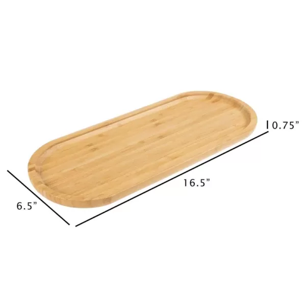 Classic Cuisine Bamboo Oval Serving Tray