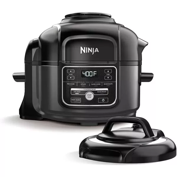 NINJA 5 qt. Black Plastic Multi-Pots with Crisping Lid