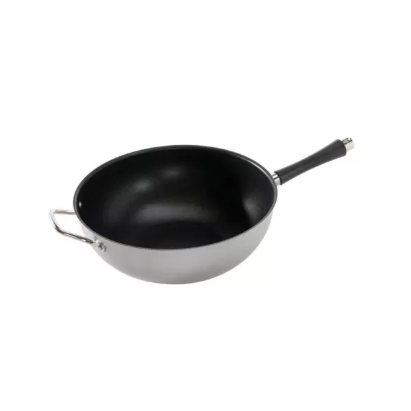 Nordic Ware Rangeware 12.5  Steel Nonstick Wok in Black